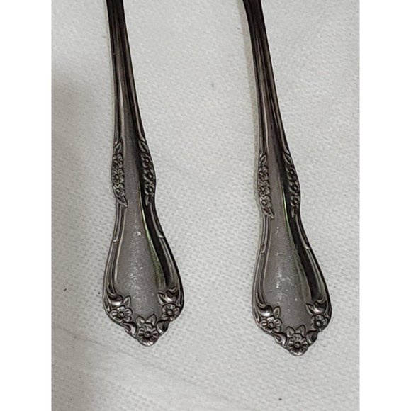3 Oneida Mansfield Oval Soup Spoons 7" deluxe glossy Amadeus Rogers flatware - Picture 5 of 10